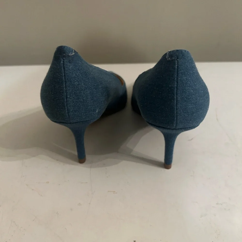 Marc Fisher Blue Pointed Toe Heels - Picture 3 of 8